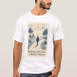 Camiseta Caminhando com Deus Andante Bach