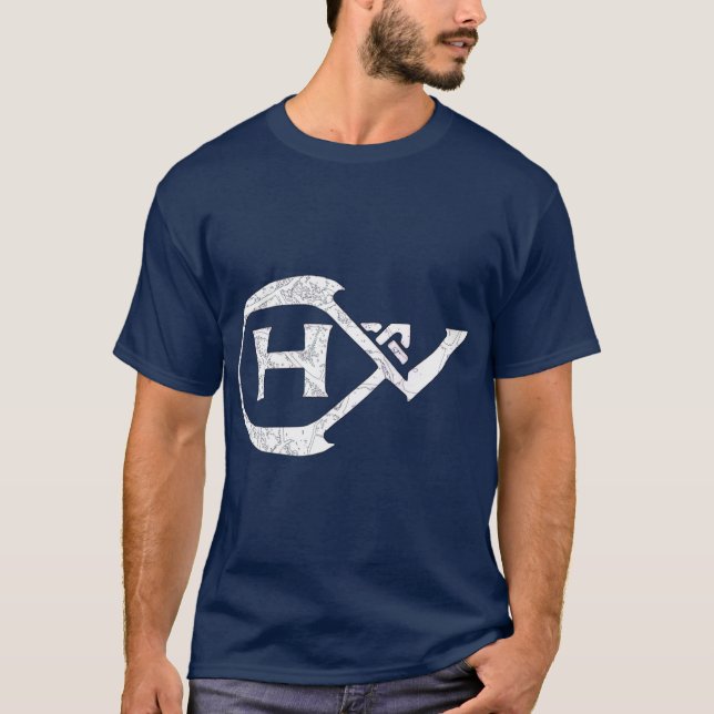 Camiseta Caminhando com um viking de roupas da indústria Ch (Frente)