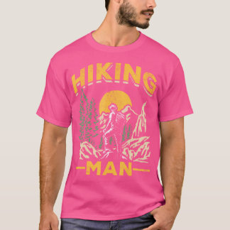 Camiseta Caminhando de Montanha Caminhando pelo Exterior -