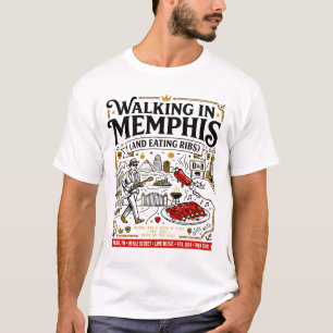 Camiseta Caminhando em Memphis Tennessee Blues e Churrasco
