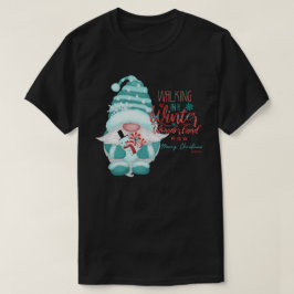 Camiseta CAMINHANDO EM UMA FLORESTA DE INVERNO anão de nata