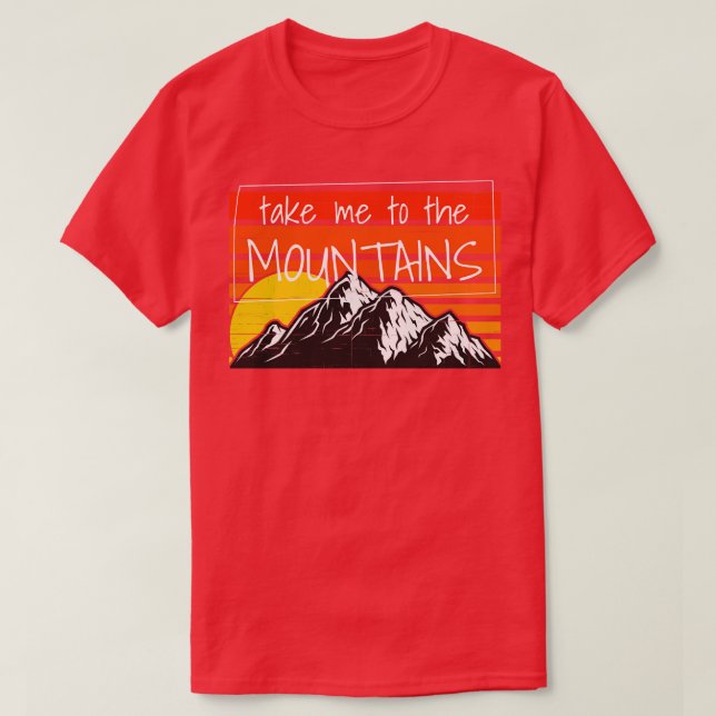 Camiseta Caminhando Leva-Me Às Montanhas 3 (Frente do Design)