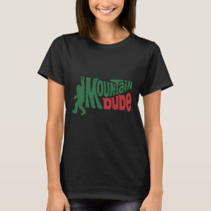 Camiseta Caminhando Montanha Pé Grande Cara Sasquatch Rocha
