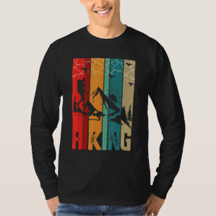 Camiseta Caminhando Montanhas Montanhas Retro Montanhistas