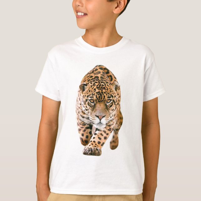 Camiseta Caminhando Olhos de Jaguar (Frente)