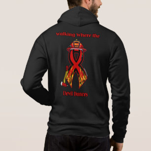 Camiseta Caminhando onde o diabo dança...Bombeiro