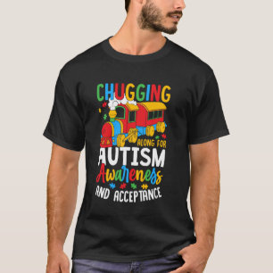 Camiseta Caminhando pela Conscientização e Aceitação do Aut