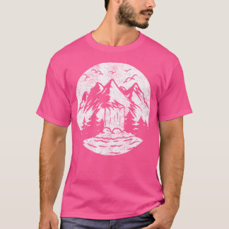 Camiseta Caminhando pela Natureza e Floresta Navegável Cami
