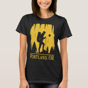 Camiseta Caminhando Portland Oregon Hiker Trip Souvenir