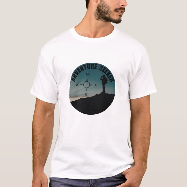 Camiseta Caminhante ao ar livre para caminhantes (Frente)