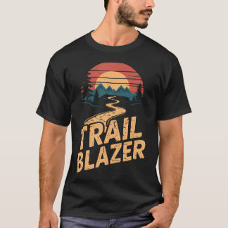 Camiseta Caminhante de Montanha Vintage Trilha Pioneiro Cam