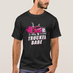 Camiseta Caminhante Incrível Babe Trailer Driver Women Gi