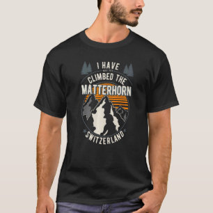 Camiseta Caminhante Não Subiu Alpinista Caminhada Matterho