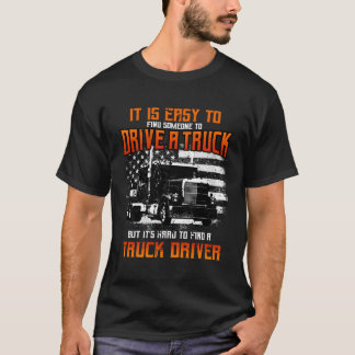 Camiseta Caminhante Oferece Caminhão-Reboque do Trator 18 R