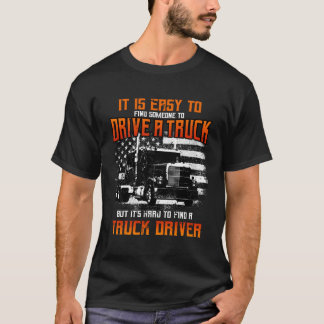 Camiseta Caminhante Oferece Caminhão-Reboque do Trator 18 R