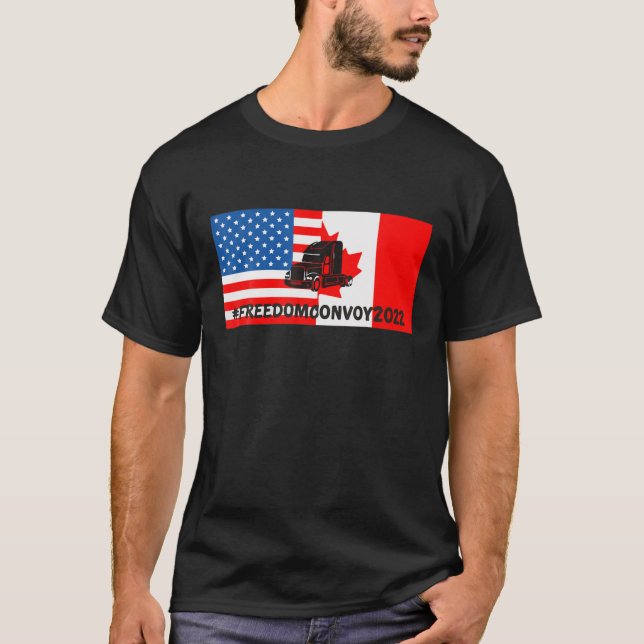 Camiseta Caminhante Para O Comboio Da Liberdade 2022, Ameri (Frente)