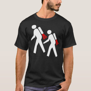 Camiseta Caminhantes do Futuro com Mochila a Jato