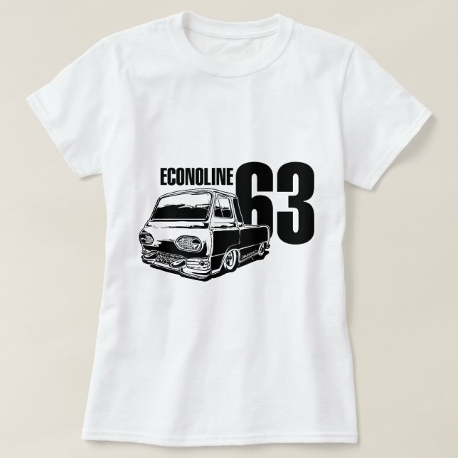Camiseta Caminhão 1963 de Econoline (Frente do Design)
