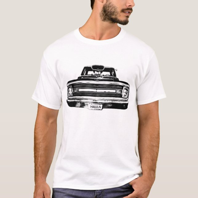 Camiseta Caminhão 1969 do músculo de Chevy C10 (Frente)