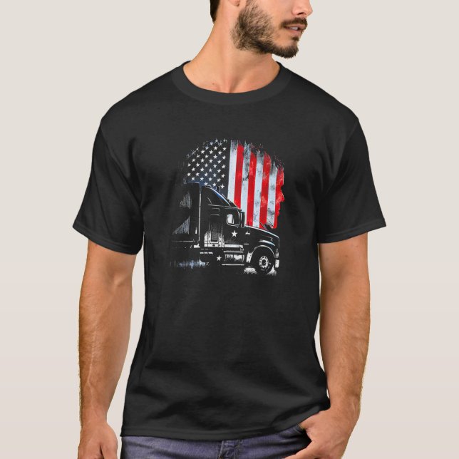 Camiseta caminhão americano Big Rigs Diesel 65 (Frente)