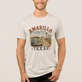 Camiseta Caminhão Antigo da Rota Histórica 66 de Amarillo T