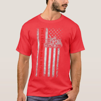 Camiseta Caminhão Aposentado Motorista Patriótico Caminhão