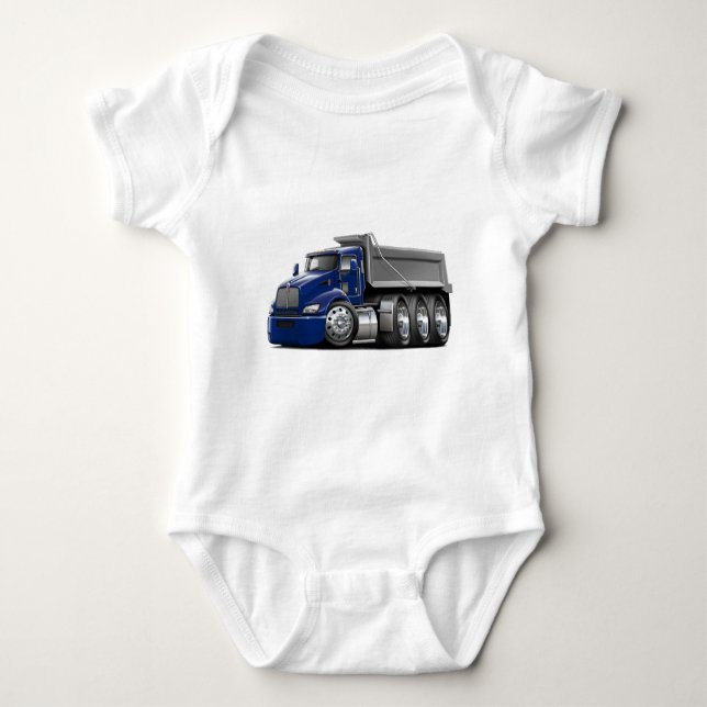 Camiseta Caminhão Azul-Cinzento de Kenworth T440 DK (Frente)