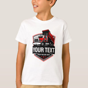 Camiseta Caminhão Basculante Construção Equipamento Pesado