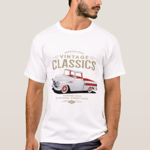 Camiseta Caminhão Branco Clássico Vintage