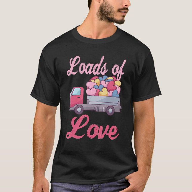 Camiseta Caminhão Cheio De Corações E Amor (Frente)