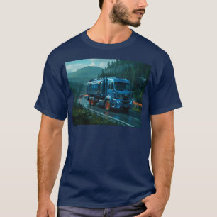 Camiseta Caminhão cibernético futurístico de 2077