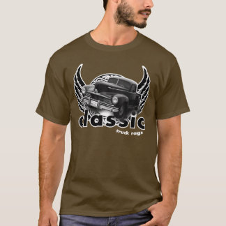 Camiseta Caminhão clássico preto voado