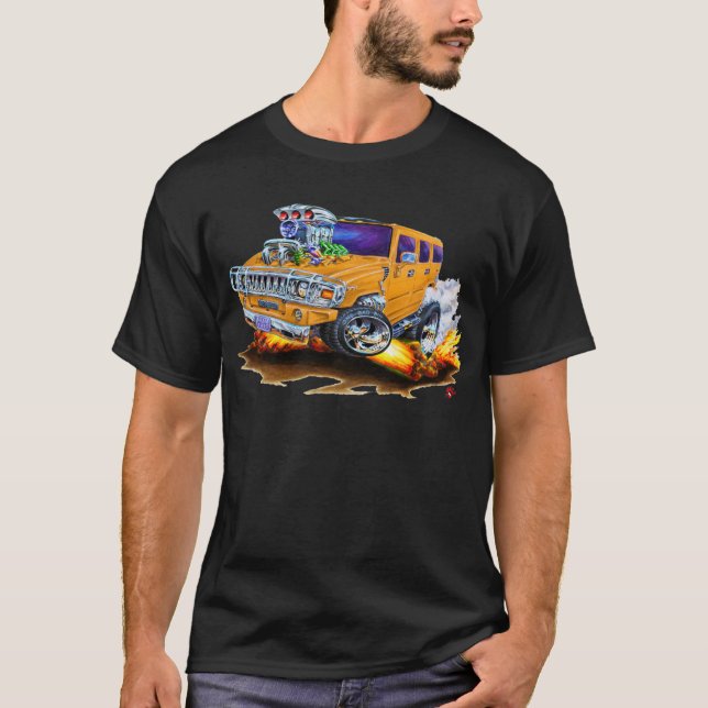 Camiseta Caminhão da laranja de Hummer H2 (Frente)