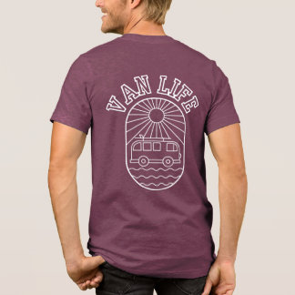 Camiseta Caminhão da Vida Pôr do Sol Camper Van Unisex