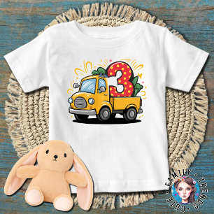 Camiseta Caminhão de 3º Aniversário 