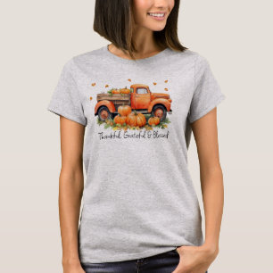 Camiseta Caminhão-de-abóbora laranja