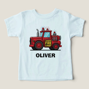 Camiseta Caminhão de Bombeiro Júnior