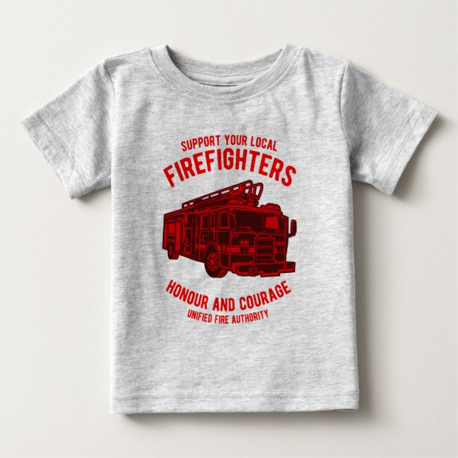 Camiseta Caminhão de Bombeiros (Frente)