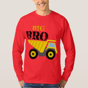 Camiseta Caminhão de Bombeiros Amarelo de Construção Big Br