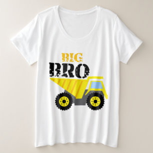 Camiseta Caminhão de Bombeiros Amarelo de Construção Big Br