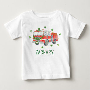 Camiseta Caminhão de Bombeiros Personalizado Dia de São Pat