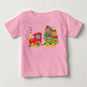 Camiseta Caminhão de Brinquedo Infantil - Corações