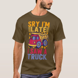 Camiseta Caminhão De Brinquedos Para Rapazes