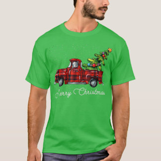 Camiseta Caminhão de coleta de Xadrez de Buffalo Vermelho c