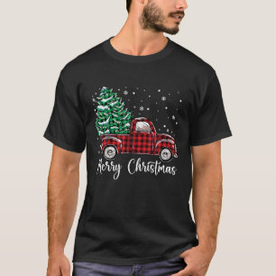 Camiseta Caminhão de coleta de Xadrez de Buffalo Vermelho c