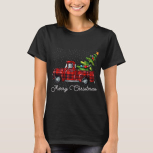 Camiseta Caminhão de coleta de Xadrez de Buffalo Vermelho c