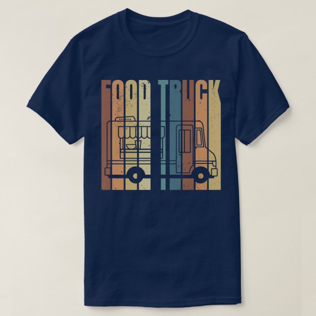 Camiseta Caminhão de Comida Vintage3119 (Frente do Design)