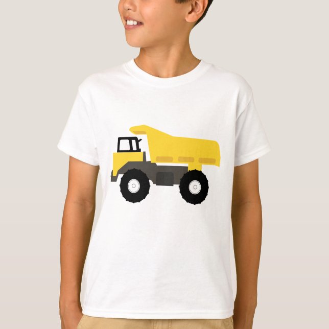 Camiseta Caminhão de Construção (Frente)