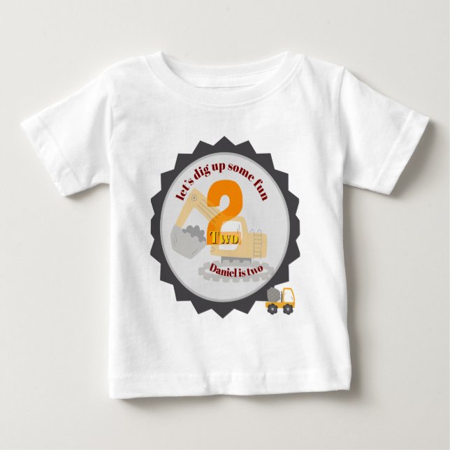 Camiseta Caminhão de Construção (Frente)