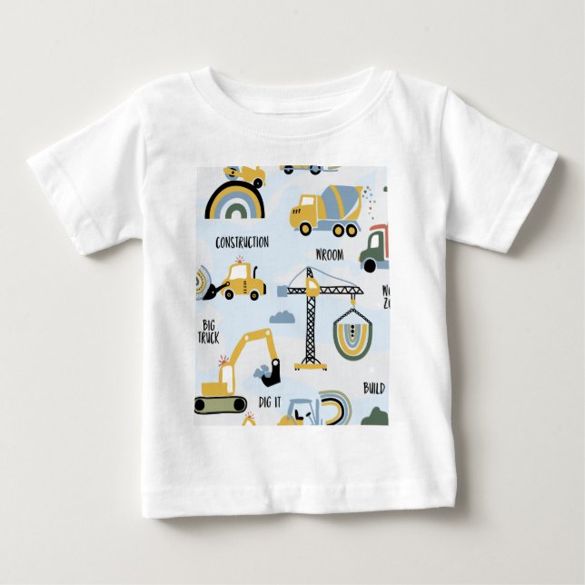Camiseta Caminhão de Construção (Frente)